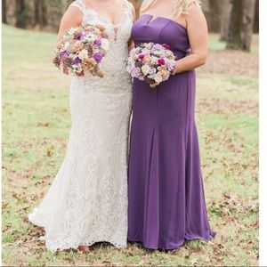 Purple bridesmaid dress